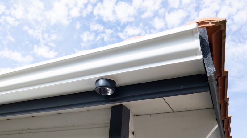 Residential Gutter Cover on Roof Edge